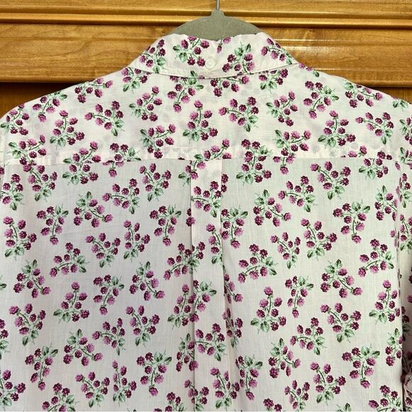 J. Crew Relaxed-fit Lightweight Cotton Poplin Shirt in Whisper Peach Berry Sze 6 - Picture 12 of 12